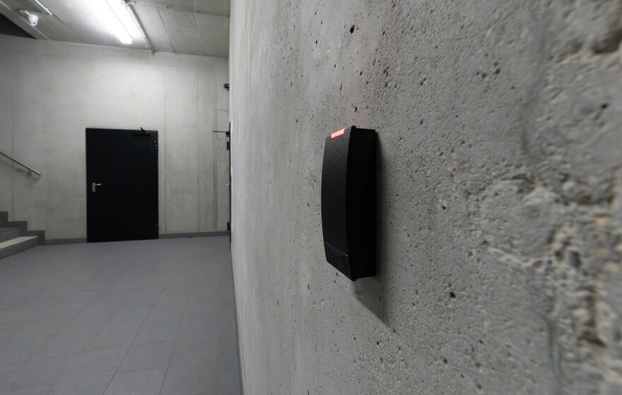 Credential presented to a door reader