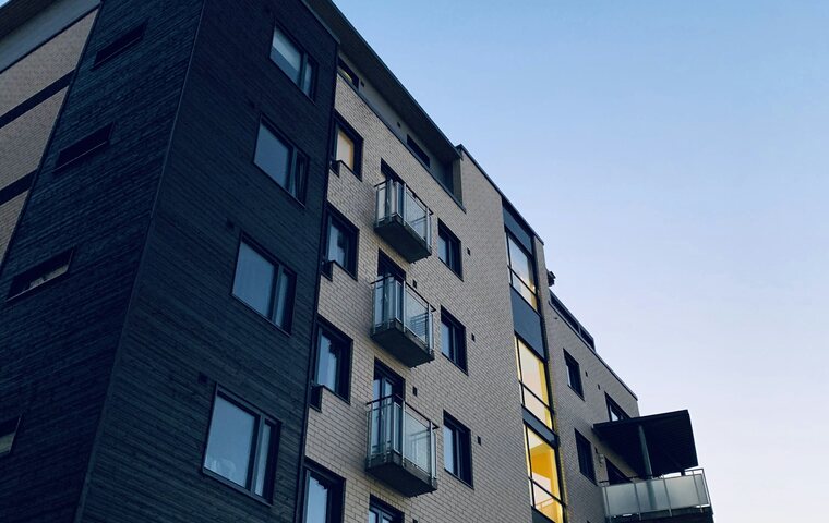 Security camera on a high rise building