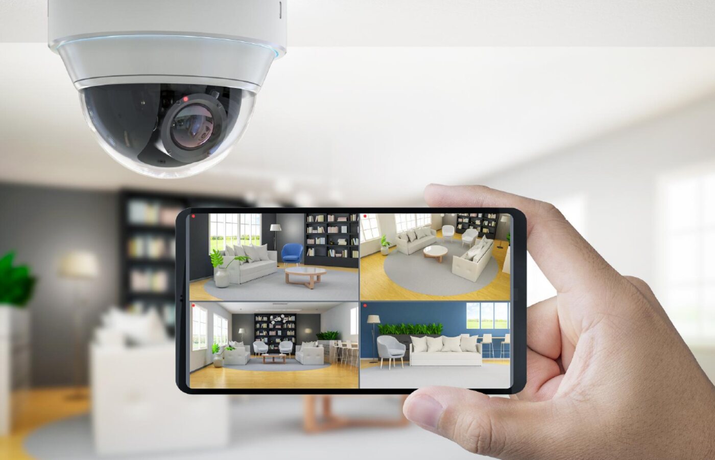Cameras across a site under central management