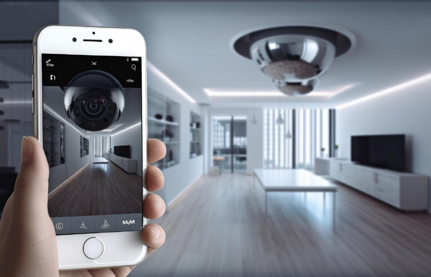 Camera coverage across an occupied space