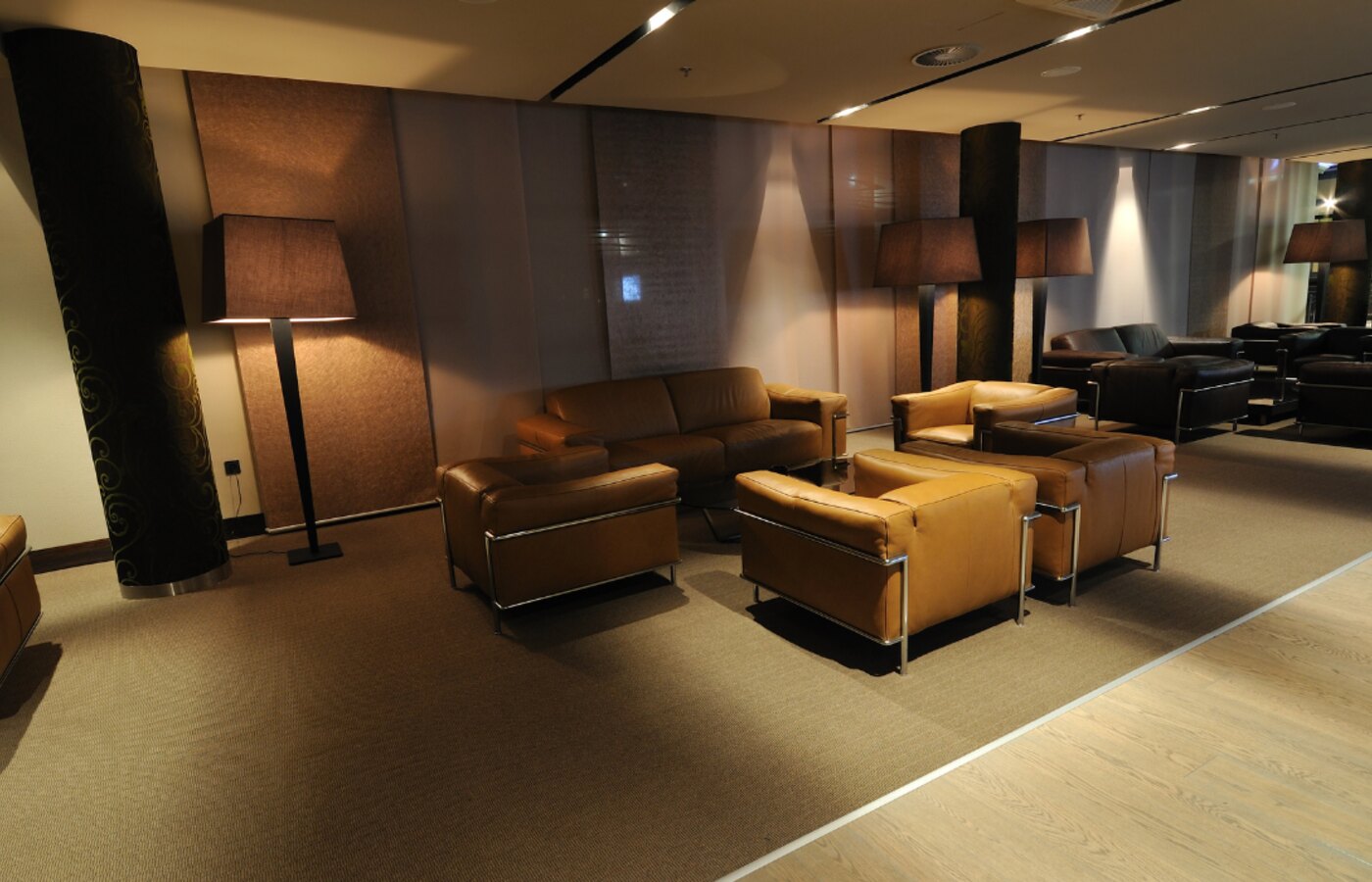 Focus room within an open office floor