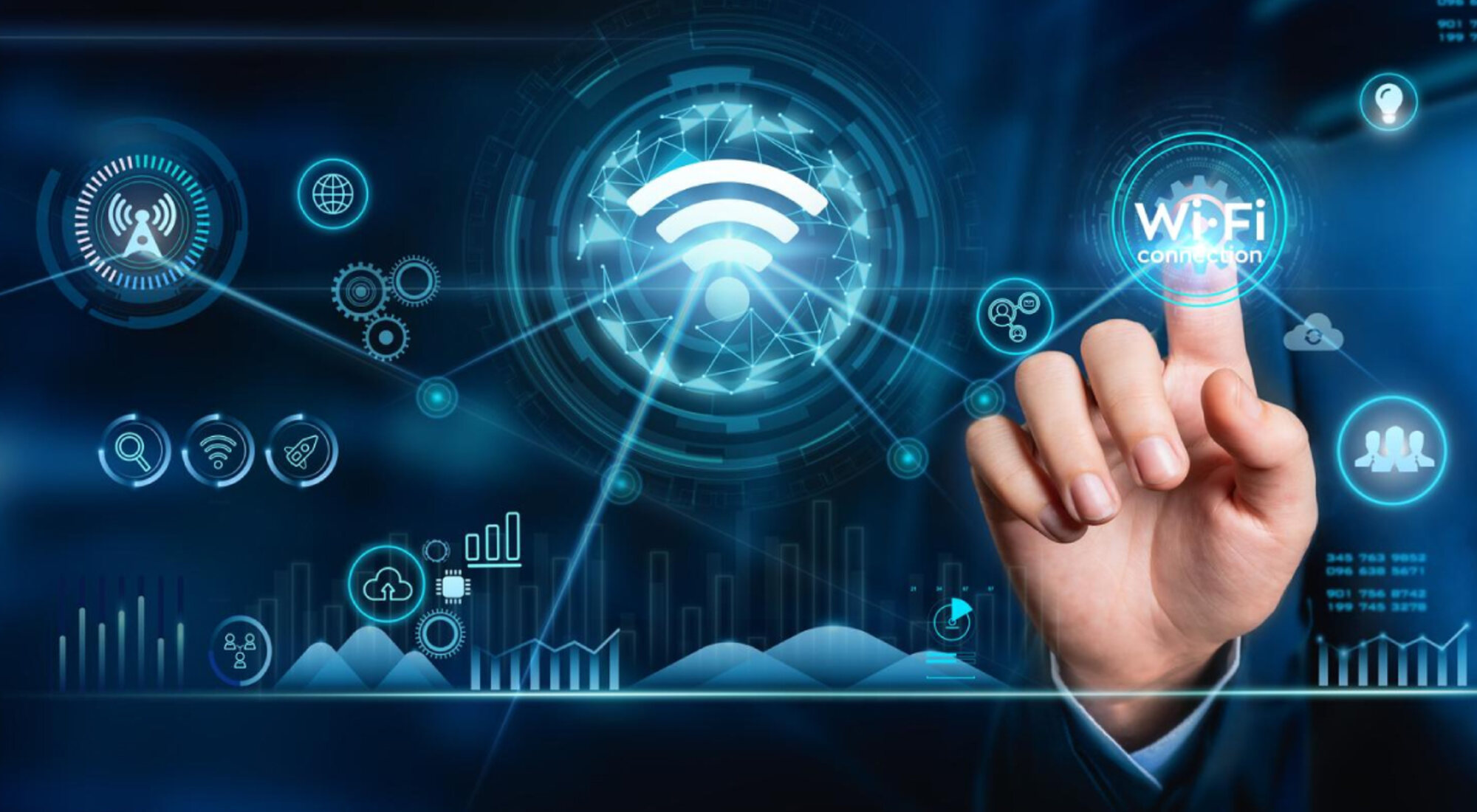 Wireless coverage designed across a site